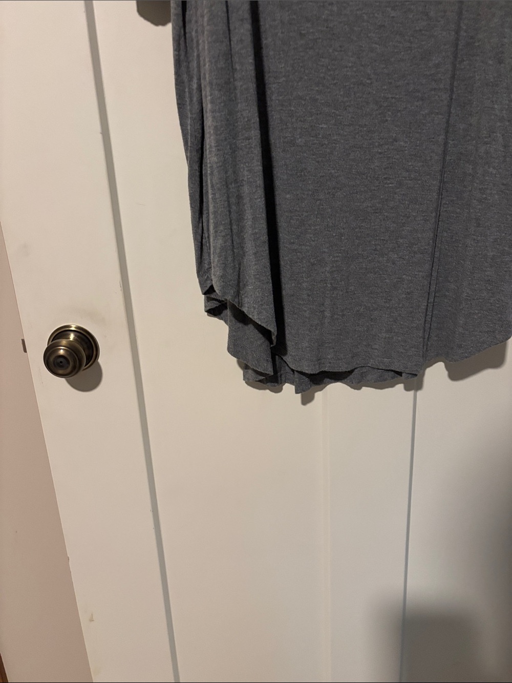 Roaman's Gray V-Neck Long Sleeve Dress - Picture 4 of 5